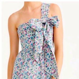 J Crew Liberty of London One Shoulder Dress